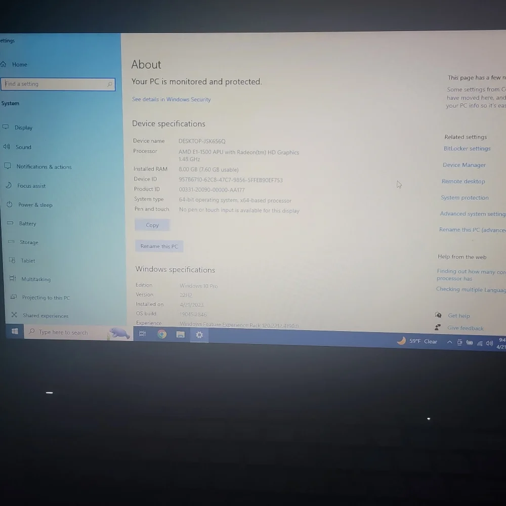 Hp laptop